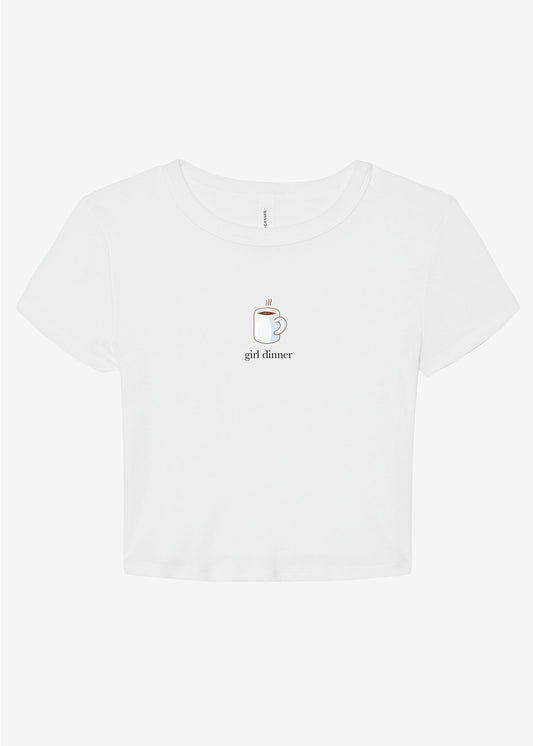 Coffee Mug Micro Rib Short Sleeve Baby Tee