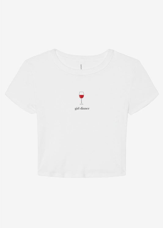 Wine Glass Micro Rib Short Sleeve Baby Tee